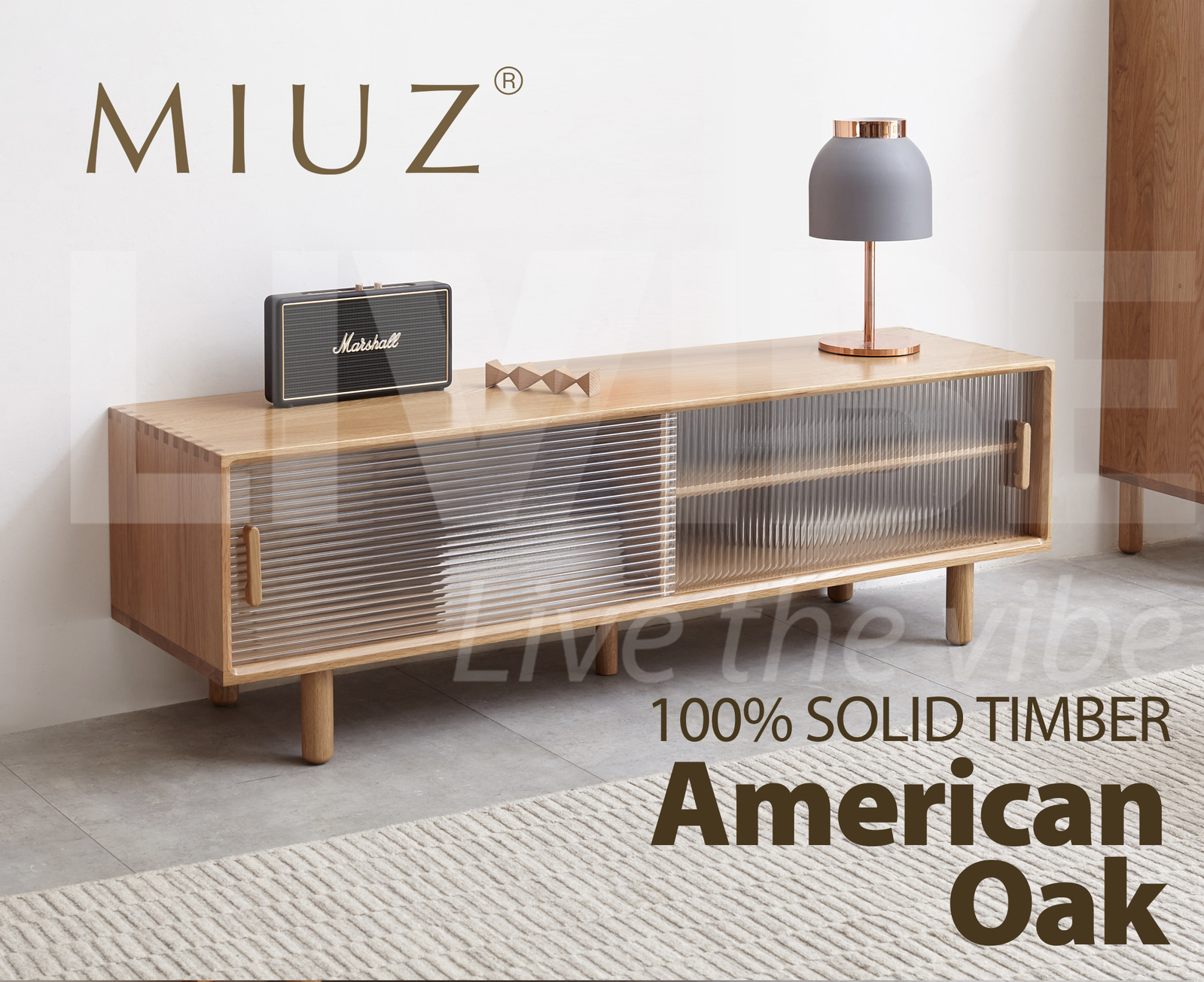 MIUZ Modern TV Cabinet Entertainment Unit Stand Storage Lowline