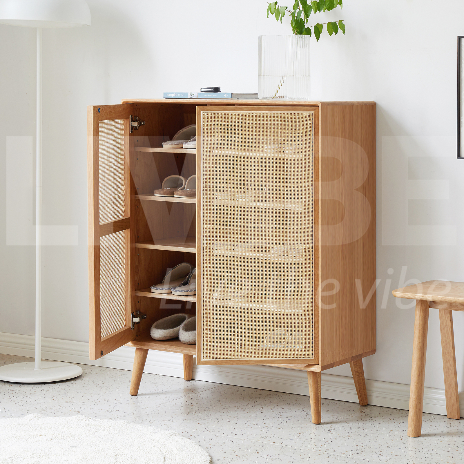 Cane sales shoe rack