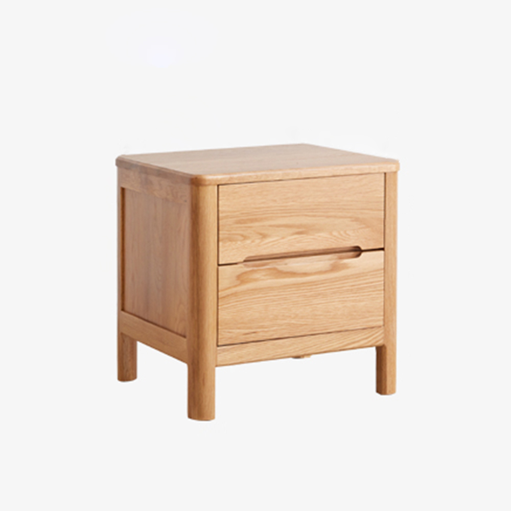 MIUZ Bedside Table Bed Side Tables Drawers Side Tables Solid Timber American Oak Wood Nightstand