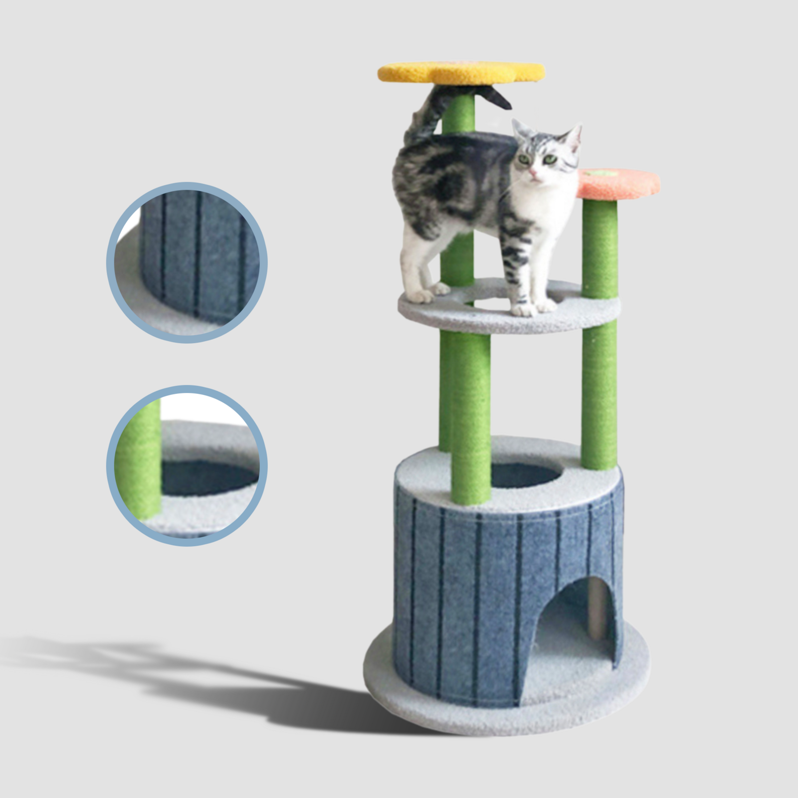 TOPET Cat Tree Trees Scratching Post Scratcher Tower Condo House Bed Toys 