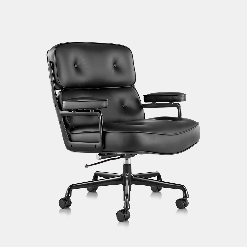 MIUZ Executive Chair PU Leather Office Chair Ergonomic Chair Lounge Chair Reception Chair Adjustable - Black