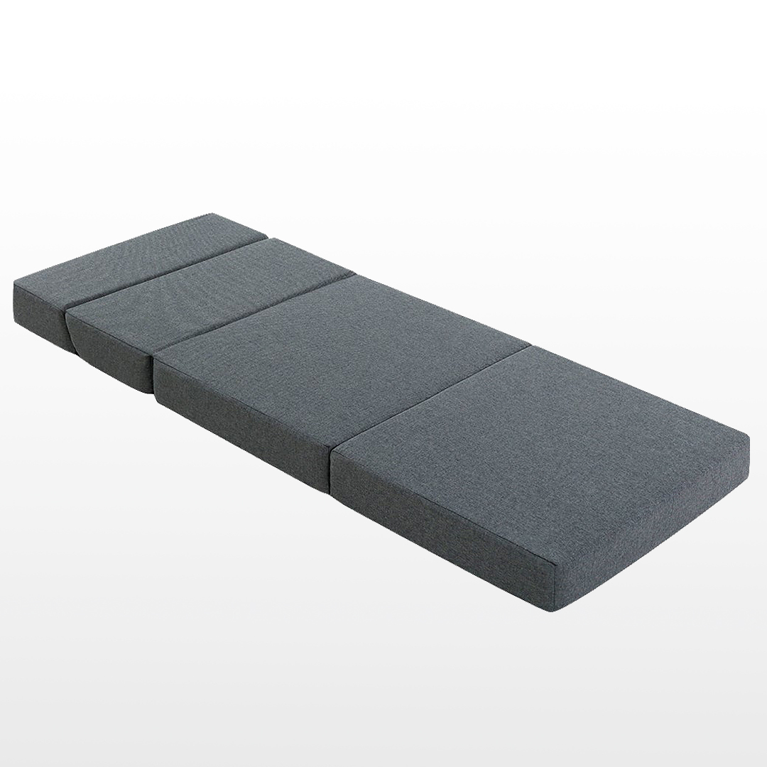 Comfeezzz Foldable Mattress Folding Foam Camping Mattress Portable Sofa Bed Camping Mat Single Grey