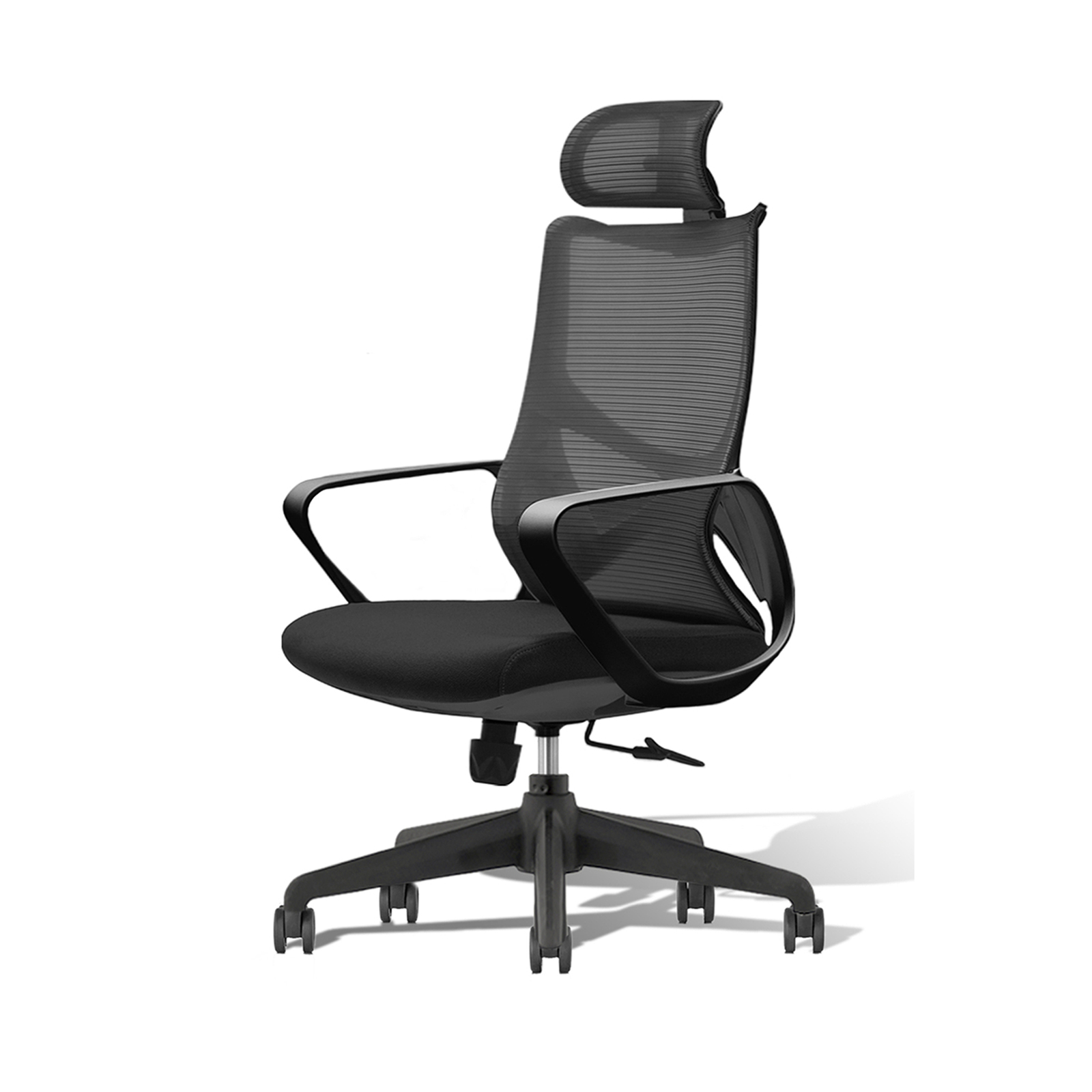 MIUZ COSMO Chair With Headrest Adjustable Breathable Ergonomic Mesh Office Computer Chair with Lumbar Support & Headrest Swivel