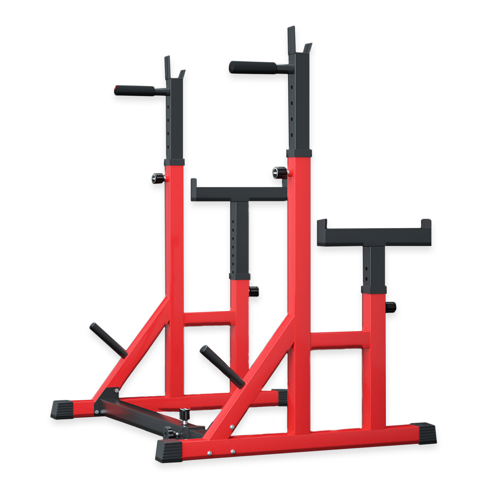 FitnessLab Adjustable Squat Rack Fitness Exercise Weight Lifting Home Gym Barbell Stand
