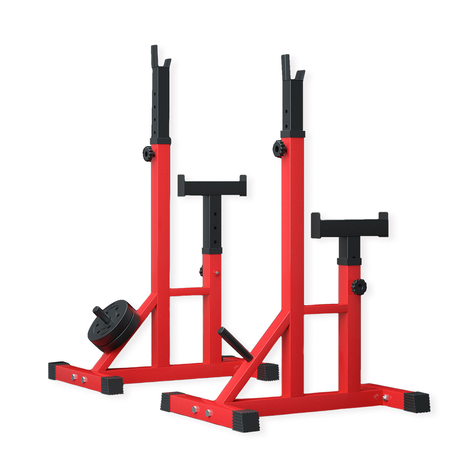 FitnessLab Adjustable Squat Rack Fitness Exercise Weight Lifting Home Gym Barbell Stand