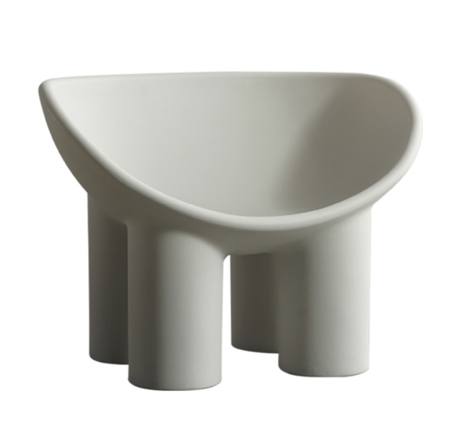 Roly Poly Chair Lounge Chair Replica Chair Designer Reception Modern Design Seat [Light Grey]