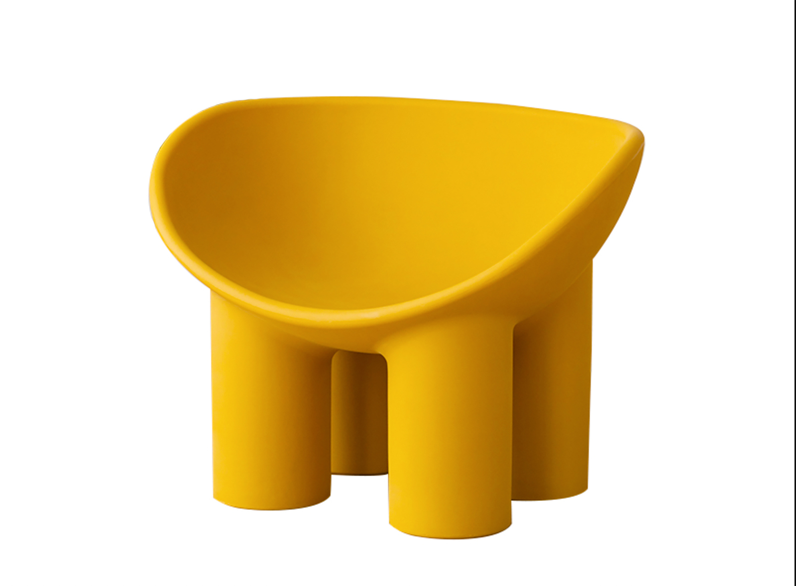 Roly Poly Chair Lounge Chair Replica Chair Designer Reception Modern Design Seat [Yellow]