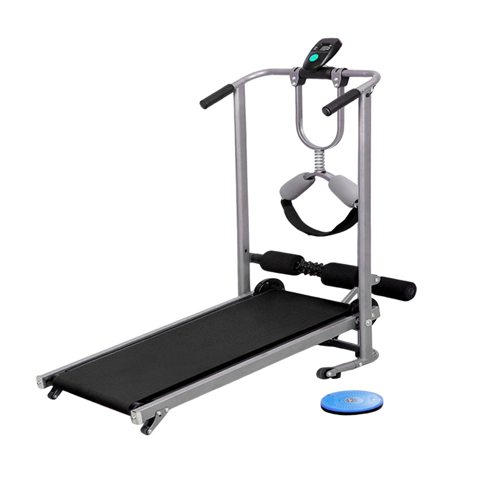 Manual Treadmill Mini Incline Fitness Machine Walking Home Gym Multi-Exercise 