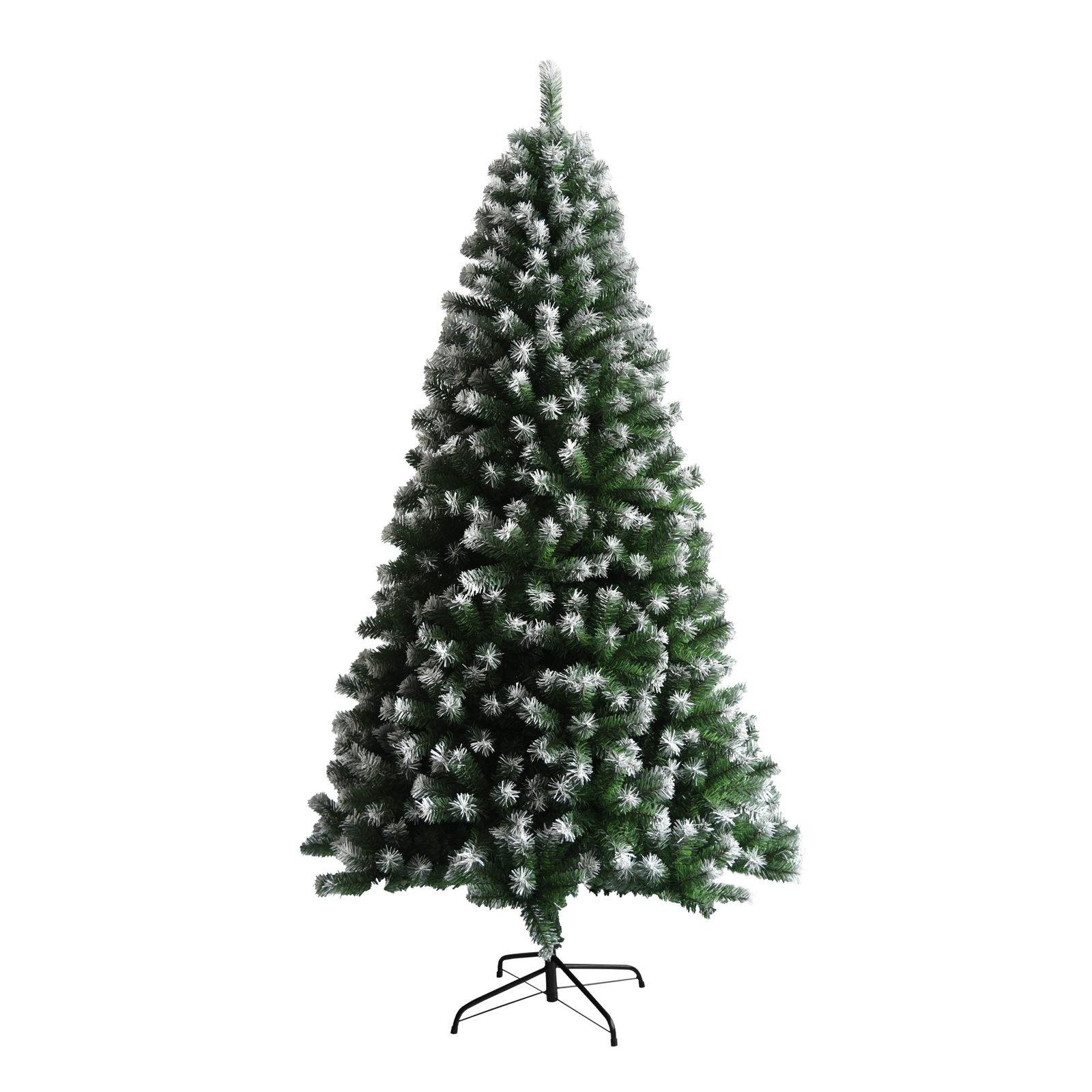 1.8m Christmas Tree Snowy Tips Xmas Tree Decor Metal Stand