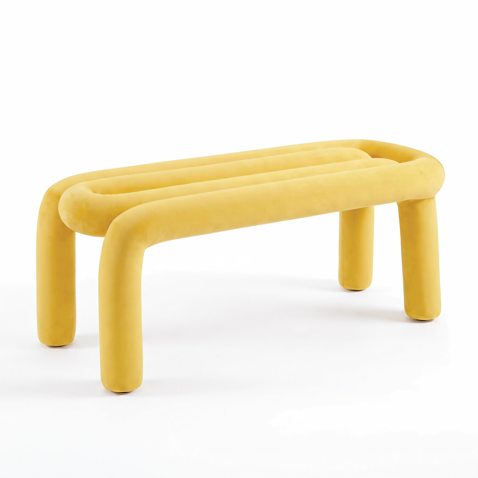 Replica Bold Bench Designer Seat Living Room Entryway Furniture - Orange