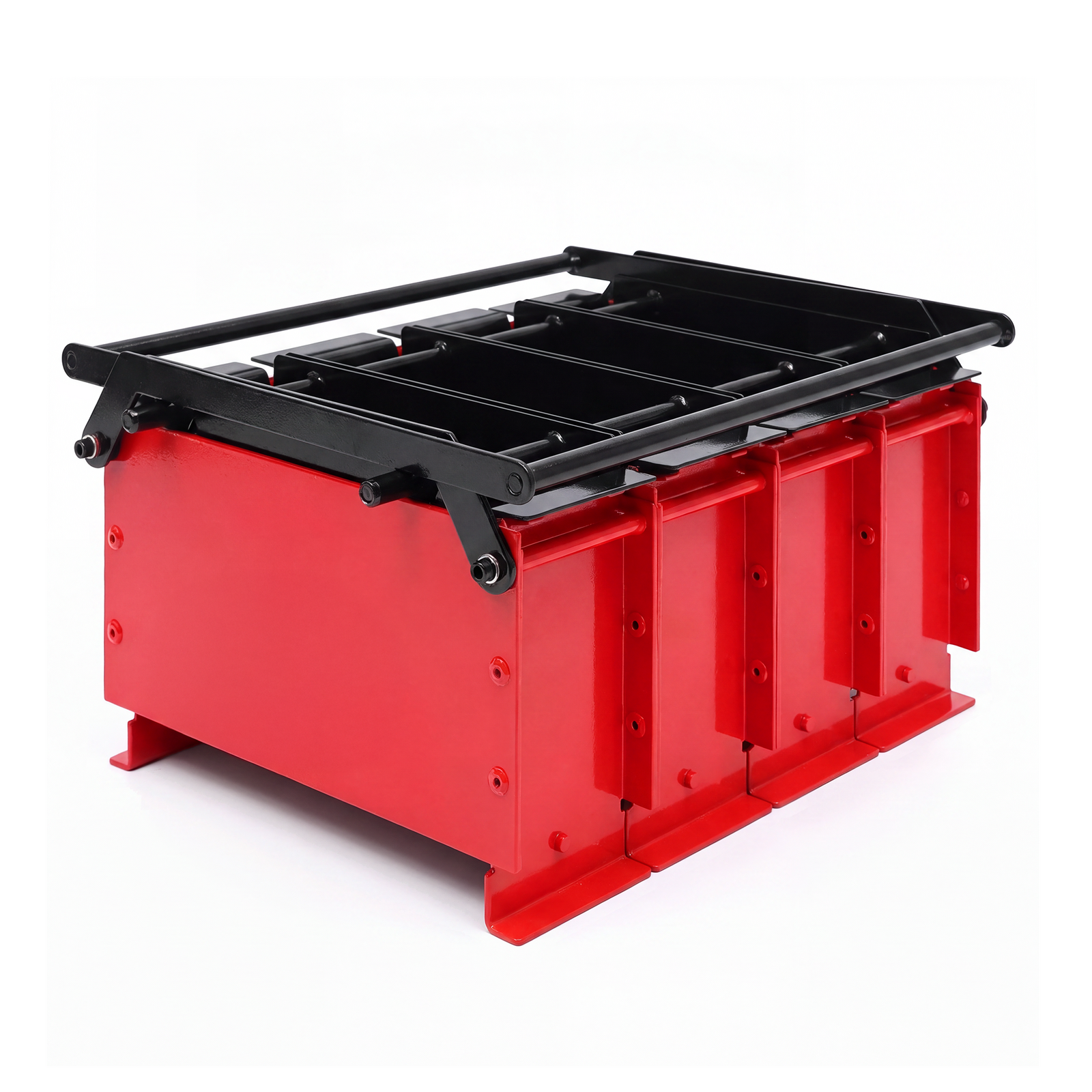 4-Grid Paper Briquette Maker for Cardboard Boxes & Waste Paper, Eco-Friendly Fuel Brick Press for Home Heating & Recycling