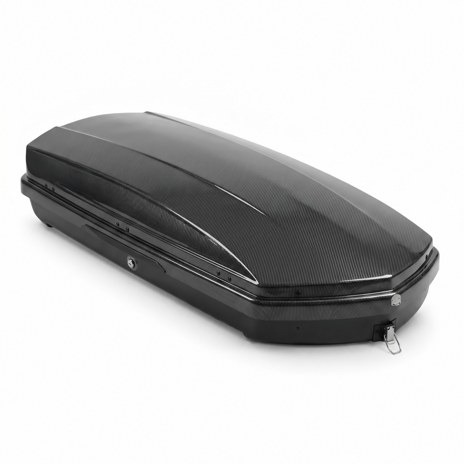 Car Roof Rack Bag, 550L Extra Large Carriers fit Crossbar Roof Racks, Carbon Fiber Finish with Lock for Camping Travel