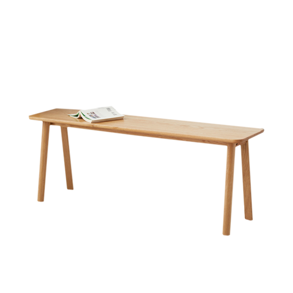 MIUZ Dining Bench Solid Timber American White Oak Wood Kitchen Entryway Bedroom