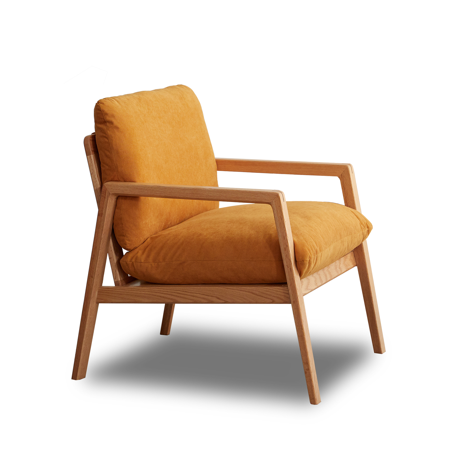 Armchair Lounge Chair Accent Armchairs Retro Single Fabric Seat Cushion Cover Sofa Chair