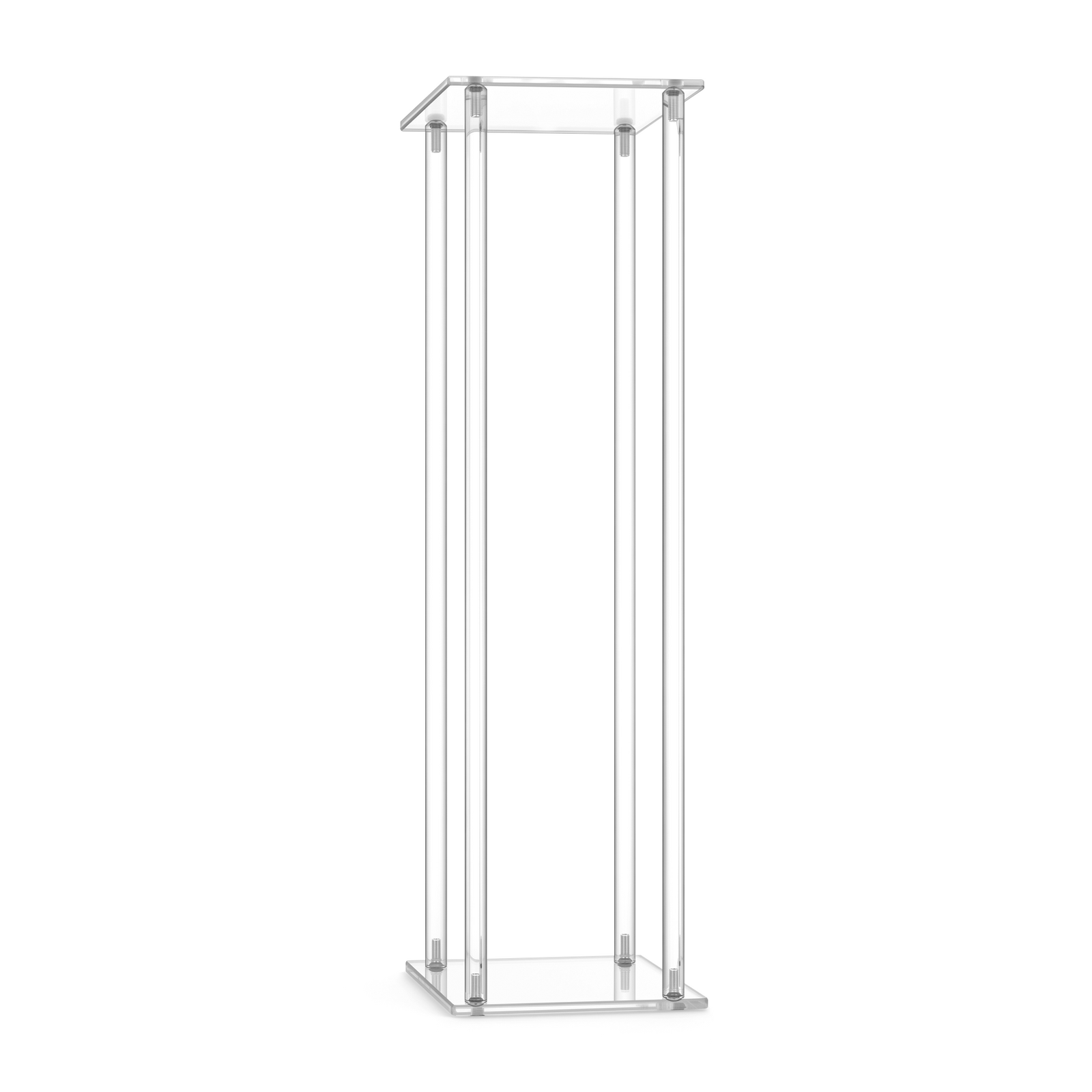 10x Clear Acrylic Flower Stand 60cm | Premium Wedding Floral Display Set | Modern Event Ceremony Decoration Stand