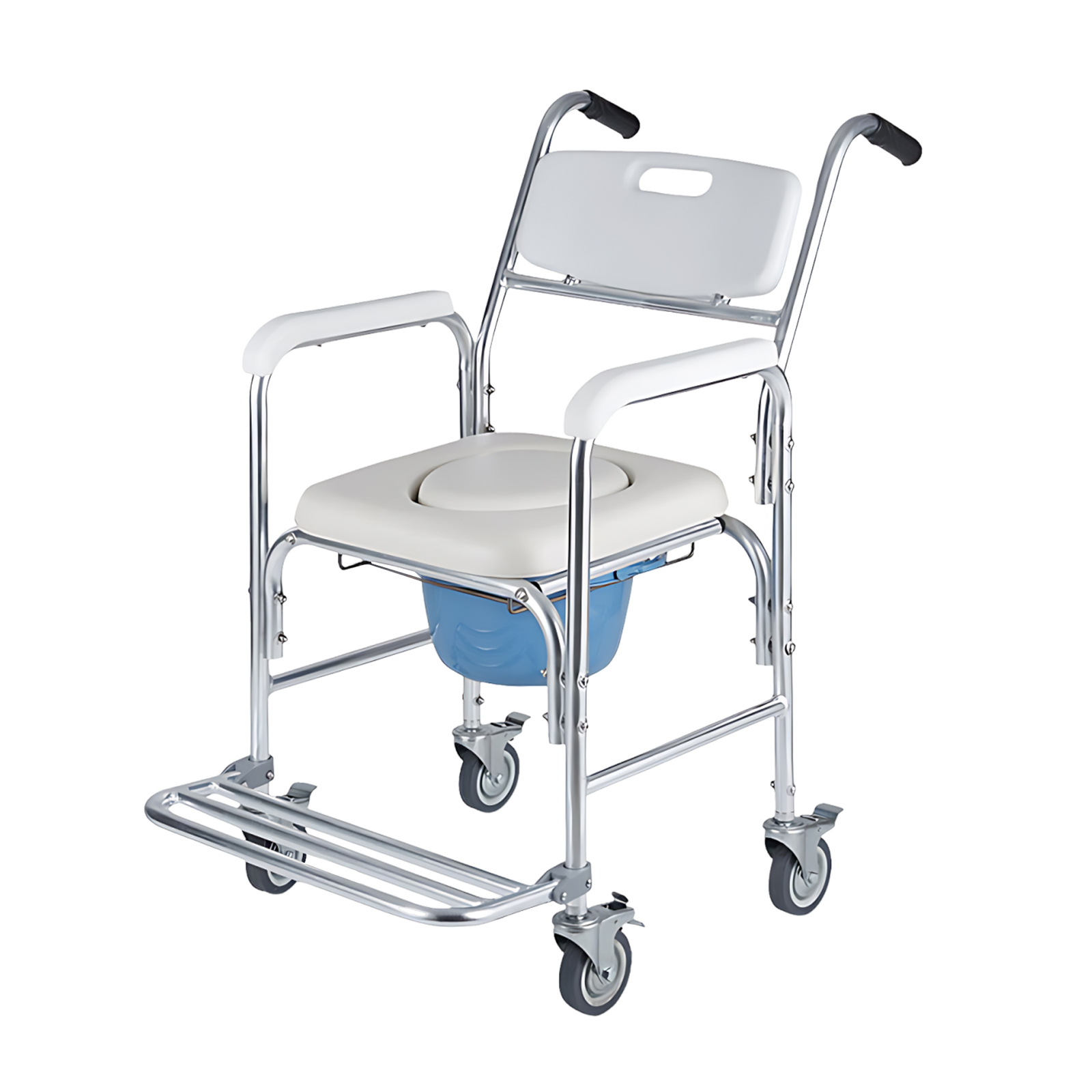 Commode Chair Bathroom Bedside Foldable Toilet Chair Shower Seat
