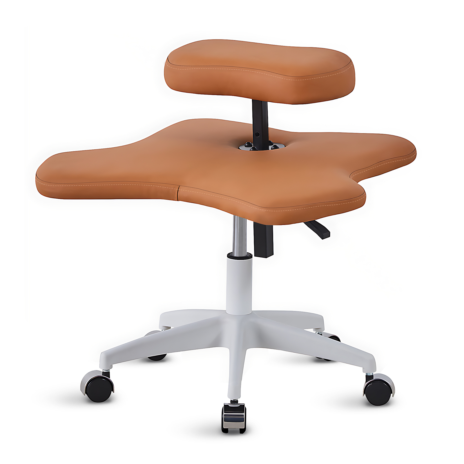Criss Cross Legged Meditation Chair Office Chair Executive Computer Swivel Chair - Brown