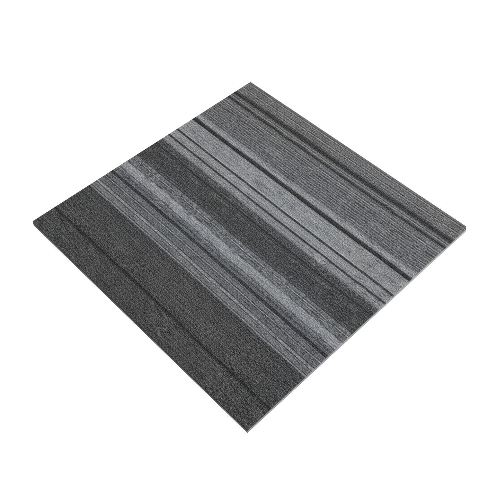 20PCS Gray Stripes Peel and Stick Carpet Tiles 50×50cm, Antibacterial, Fire-Resistant & Stain-Resistant Floor Tiles, Durable Modular Carpet Squares