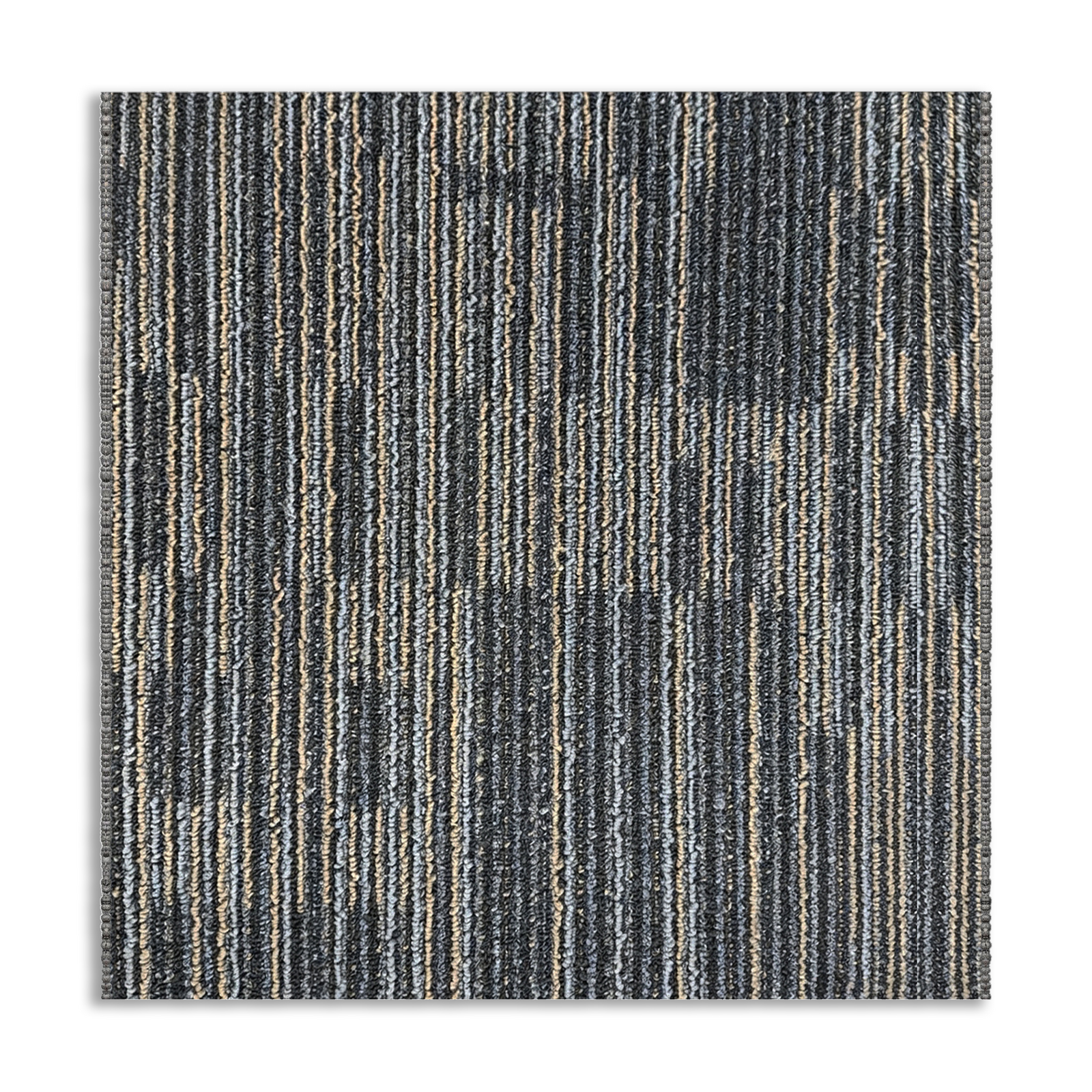 20PCS Gray Stripes Carpet Tiles 50×50cm, Antibacterial, Fire-Resistant & Stain-Resistant Floor Tiles, Durable Modular Carpet Squares