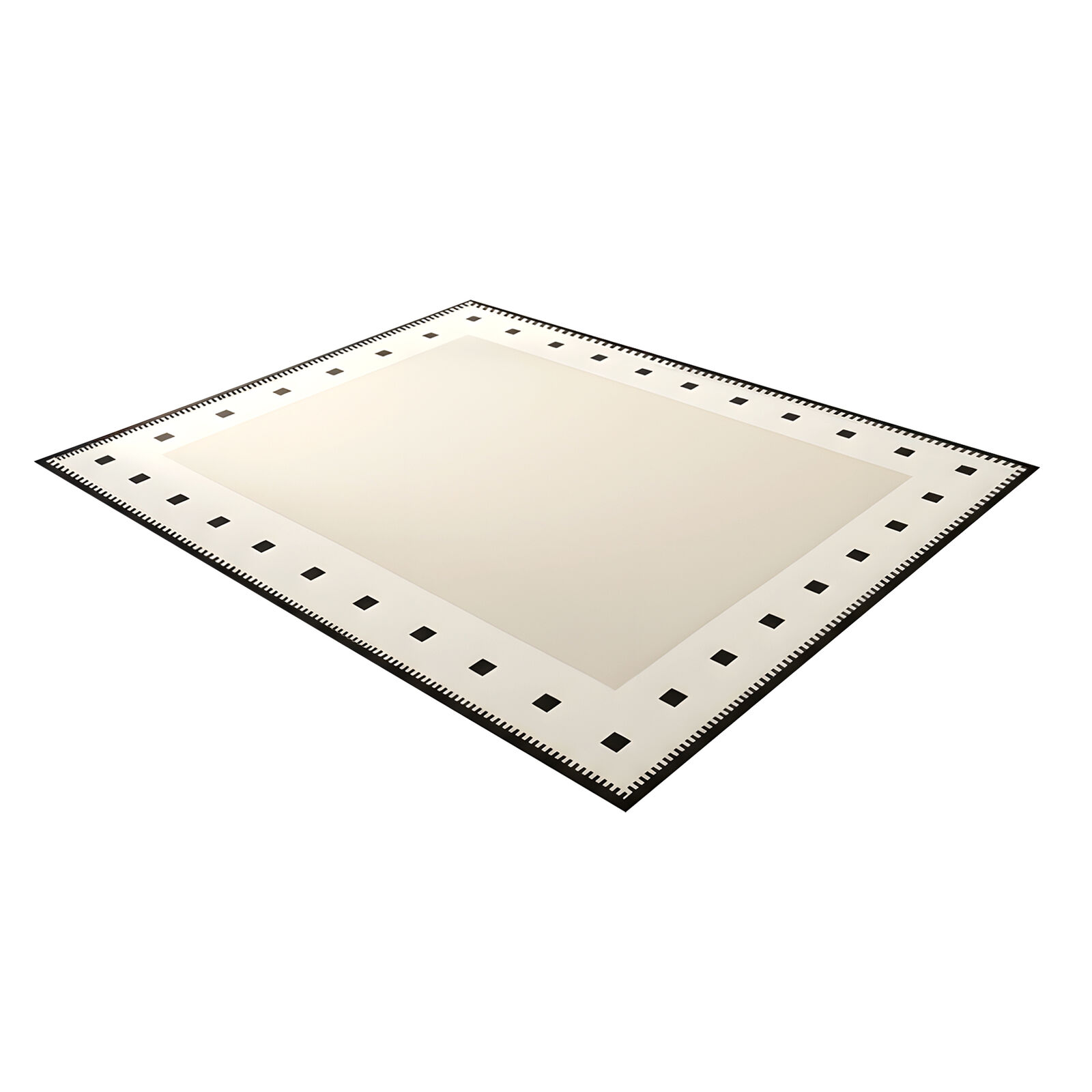 Soft Modern Floor Carpet Area Rug, Black & White Geometric Checkered Washable Rug, Non-Slip, Extra Large 170x240cm Medium-Pile Mat Design