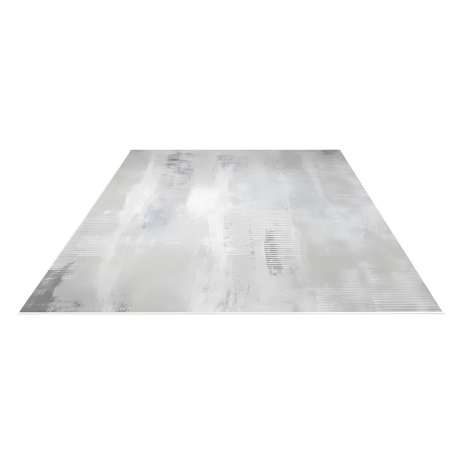 Soft Modern Floor Carpet Area Rug,Elegant Grey & White Washable Rug, Non-Slip, Extra Large 200cmx300cm Medium-Pile Mat Design for Living Room