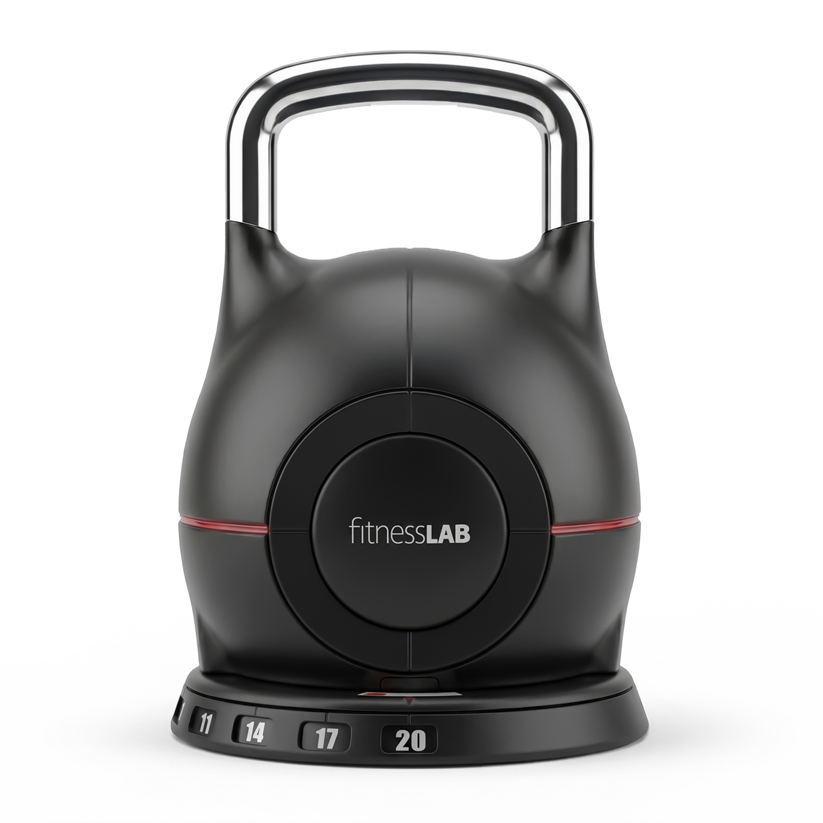 2kg-20kg 7-in-1 Adjustable Kettlebell with Quick-Adjust Rotating Handle & Superior Locking Mechanism