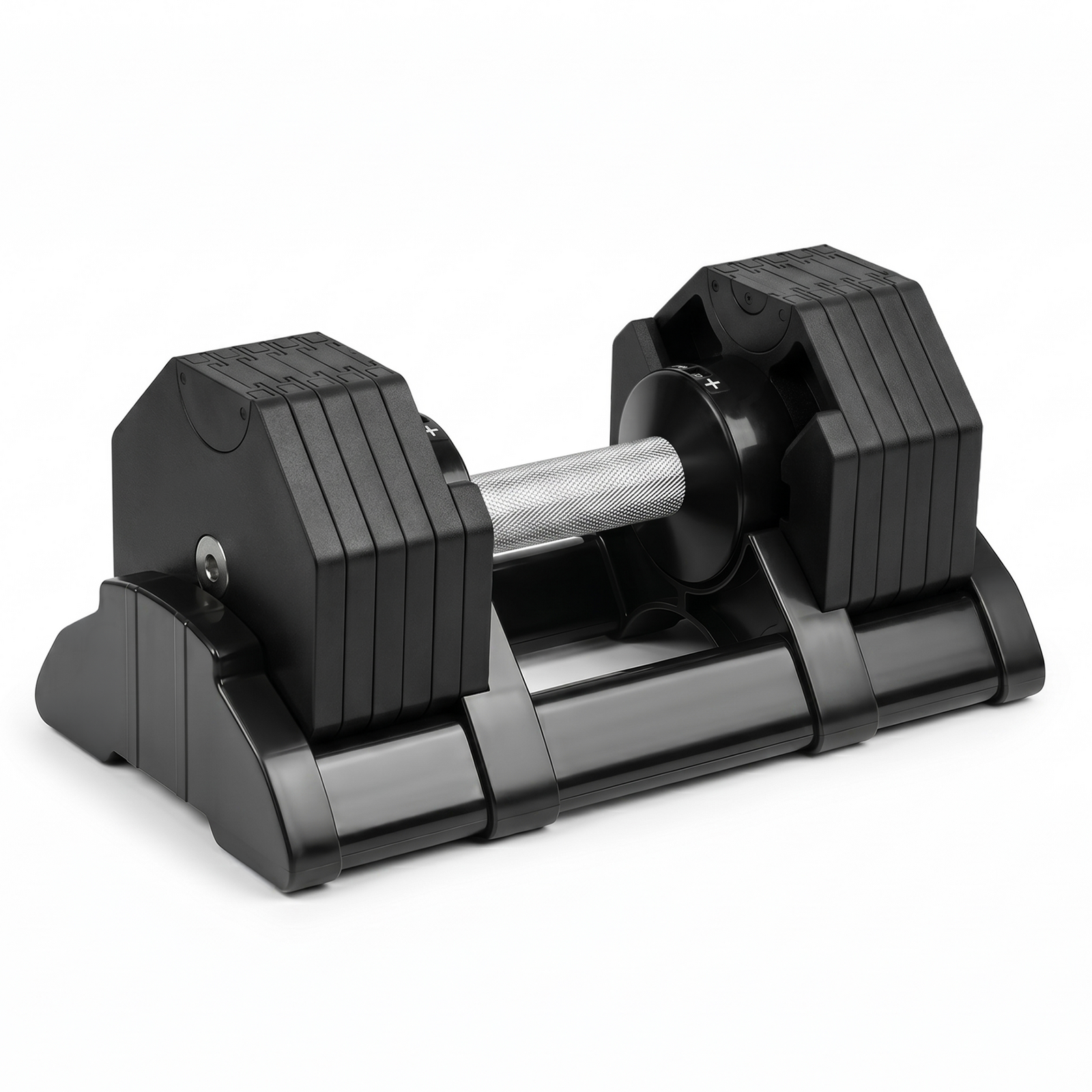 2kg-20kg Adjustable Dumbbell, 10 Weight Settings, Quick-Adjust Rotating Handle & Anti-Roll Octagonal Design for Exercise Fitness