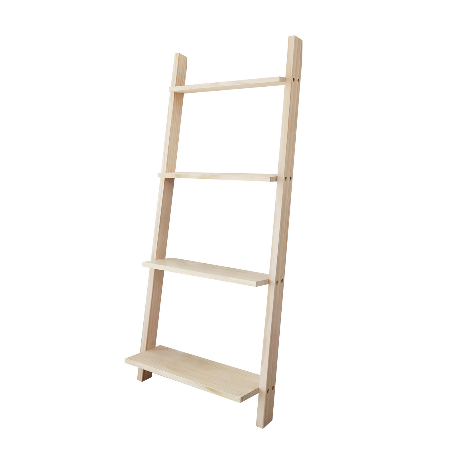 120cm Ladder Shelf Wooden Display Storage Stand Rack Bookshelf Plant Stand