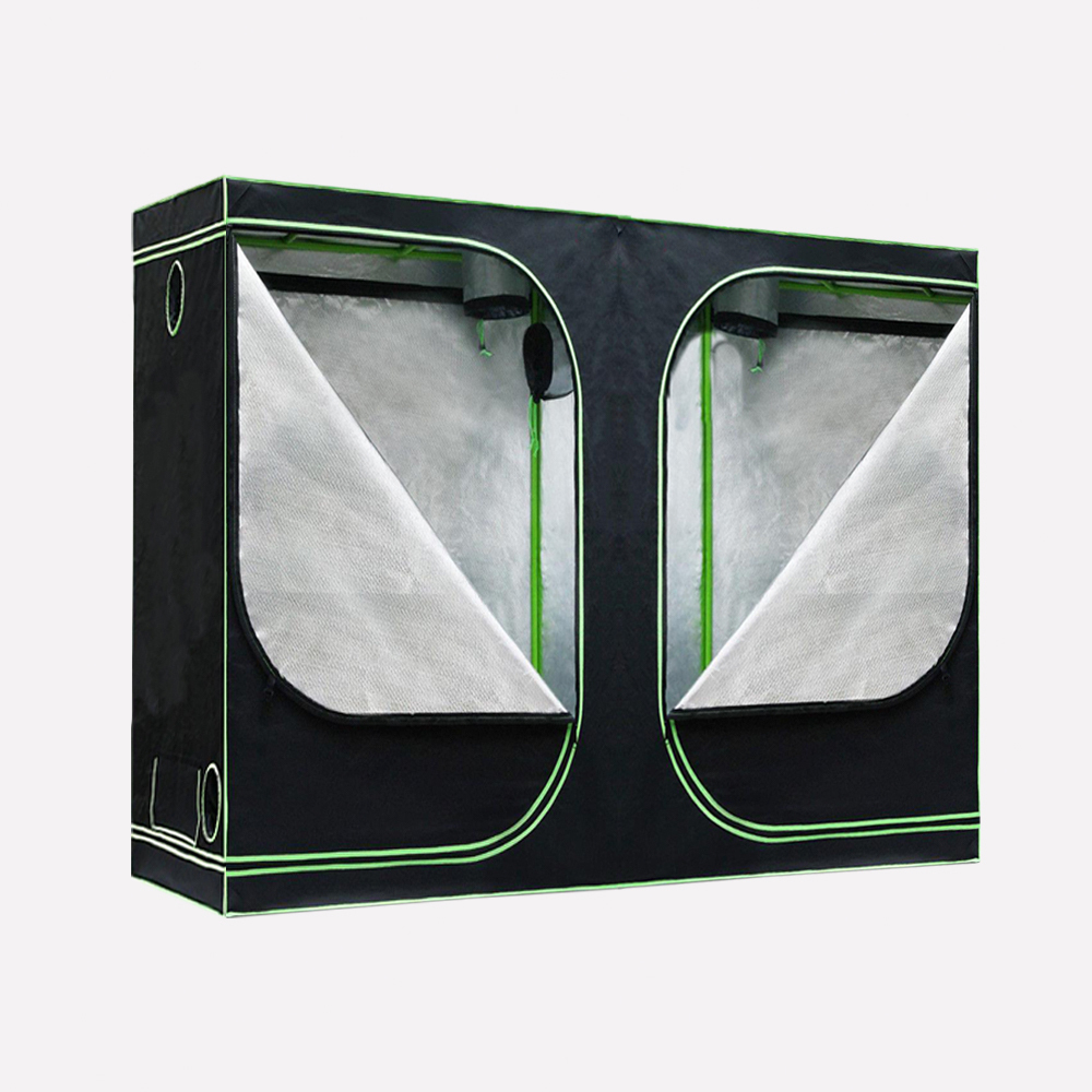 Glasshaus Grow Tent Kits Size H: 240x120x200cm Real 1680D Oxford Hydroponic Indoor System