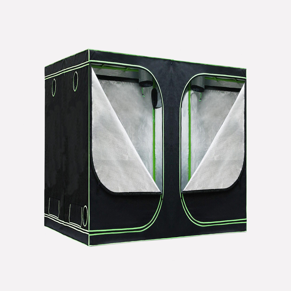 Glasshaus Grow Tent Kits Hydroponic Indoor Grow System Plant Real 1680D Oxford Size I: 200x200x200cm