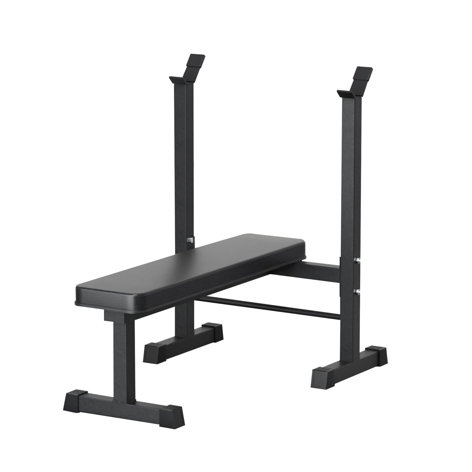 Weight Bench Press Fitness Flat Gym Exercise Benches  with Barbell Holder