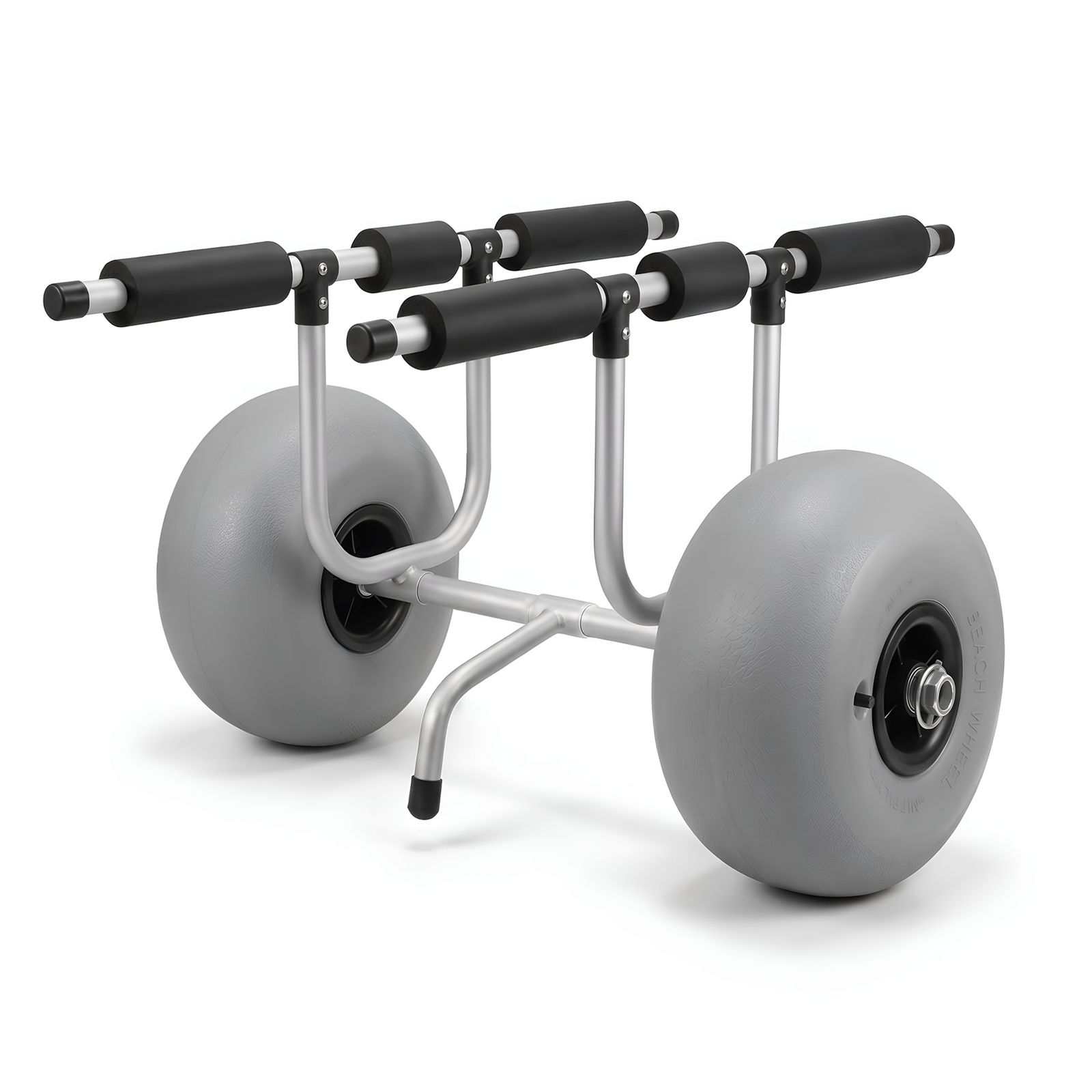 Adjustable Kayak & Canoe Cart Trolley with Large Balloon Wheels Trailer, Adjustable Strap