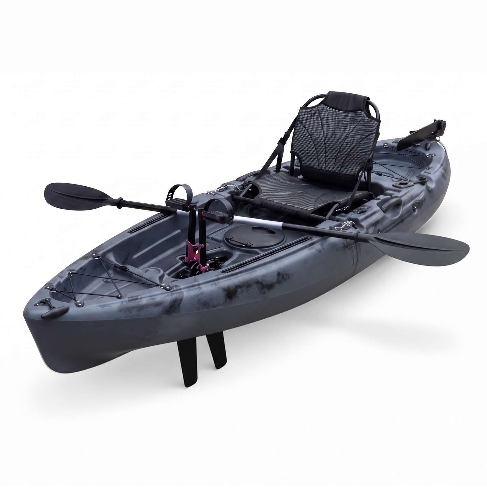 Modular Fin Drive Pedal Fishing Kayak 2.7m for Saltwater & Freshwater - Ocean Grey