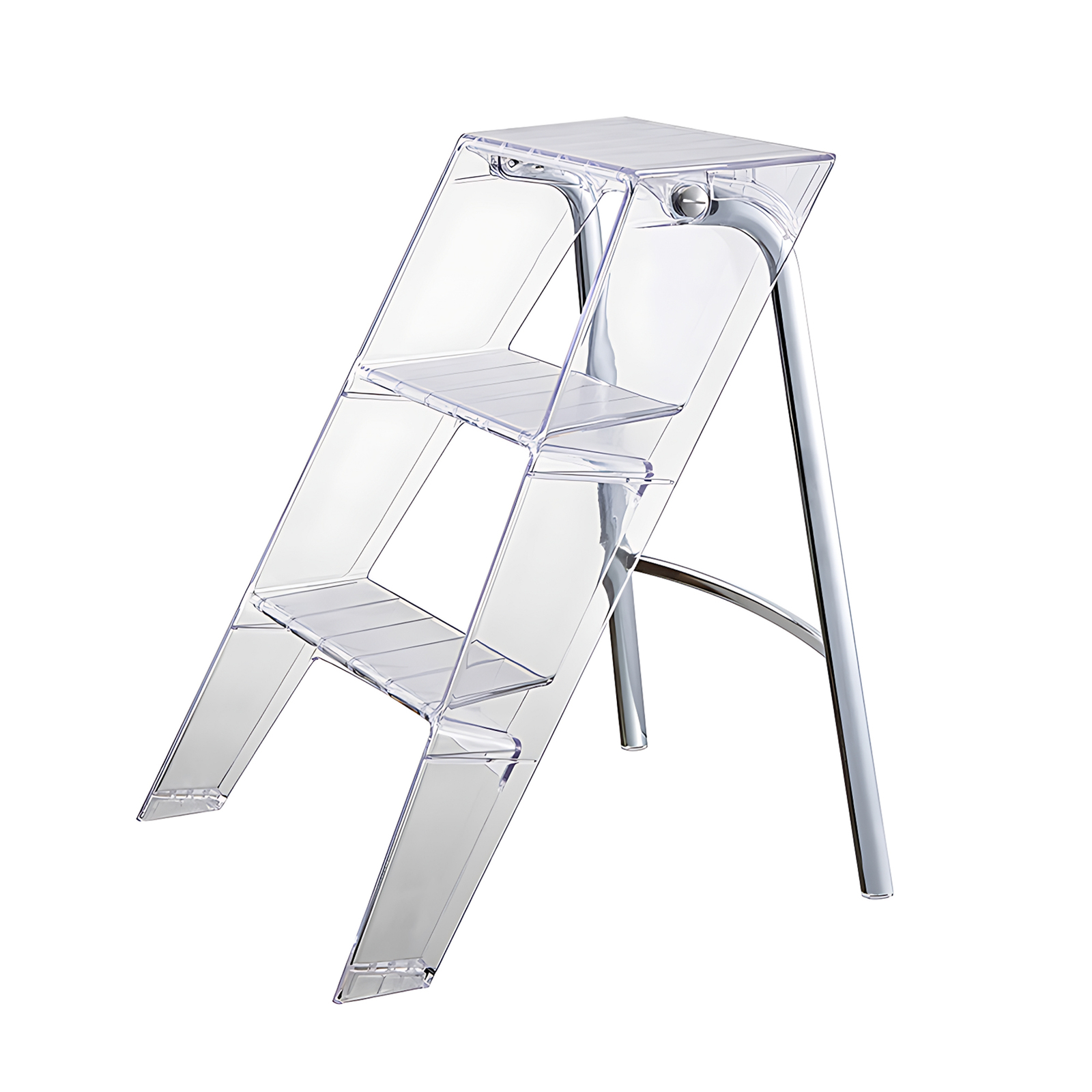 3 Step Ladder Folding Step Stools Side Table | Replica Kartell Upper Step Ladder
