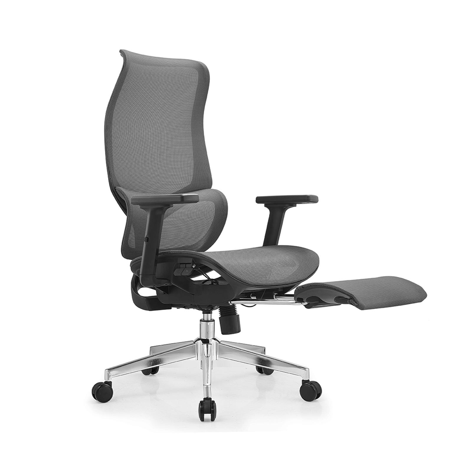 Ergonomic Mesh Gaming Office Chair Office Chairs Executive Footrest Computer Seat - Black