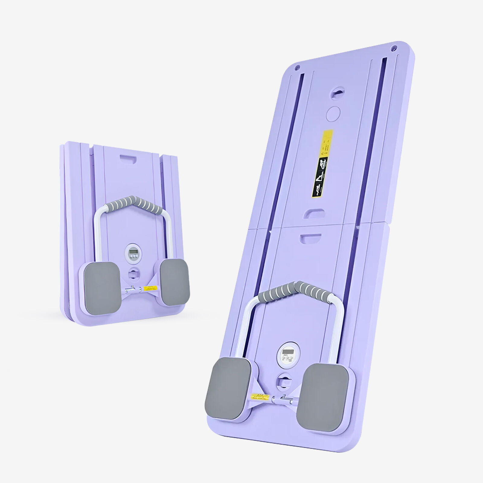 Purple Pilates Board Reformer Set - Foldable home gym & yoga equipment for workout, strength training, core & flexibility, space-saving design