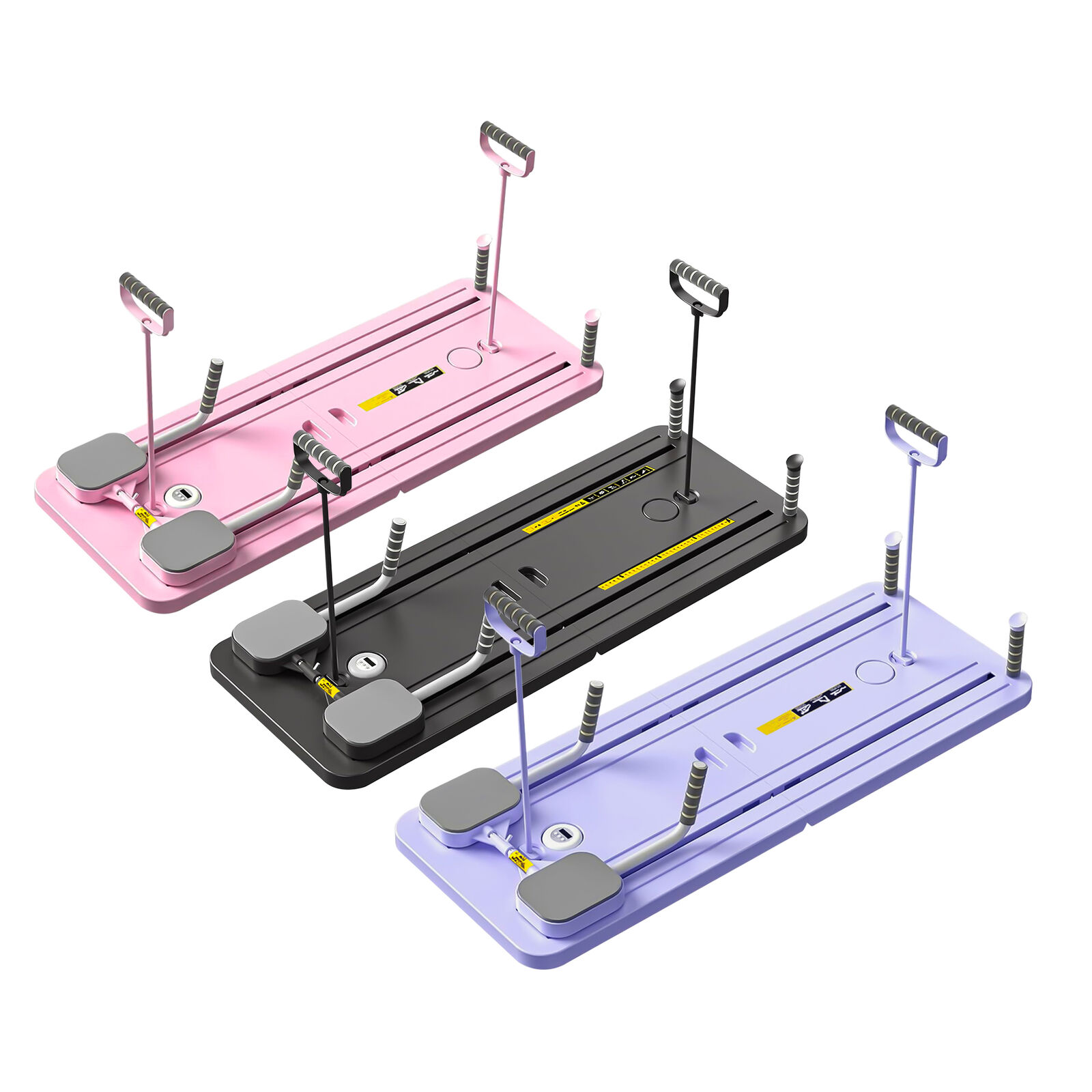 Pilates Board Reformer Set - Foldable home gym & yoga equipment for full-body workout, strength training, core & flexibility, space-saving design