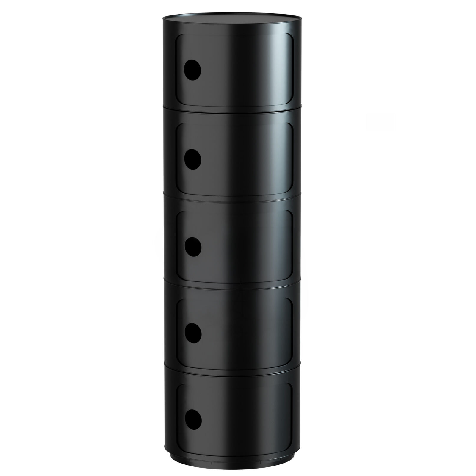 Replica Componibili Round Storage Cabinet - 5 Tier Black
