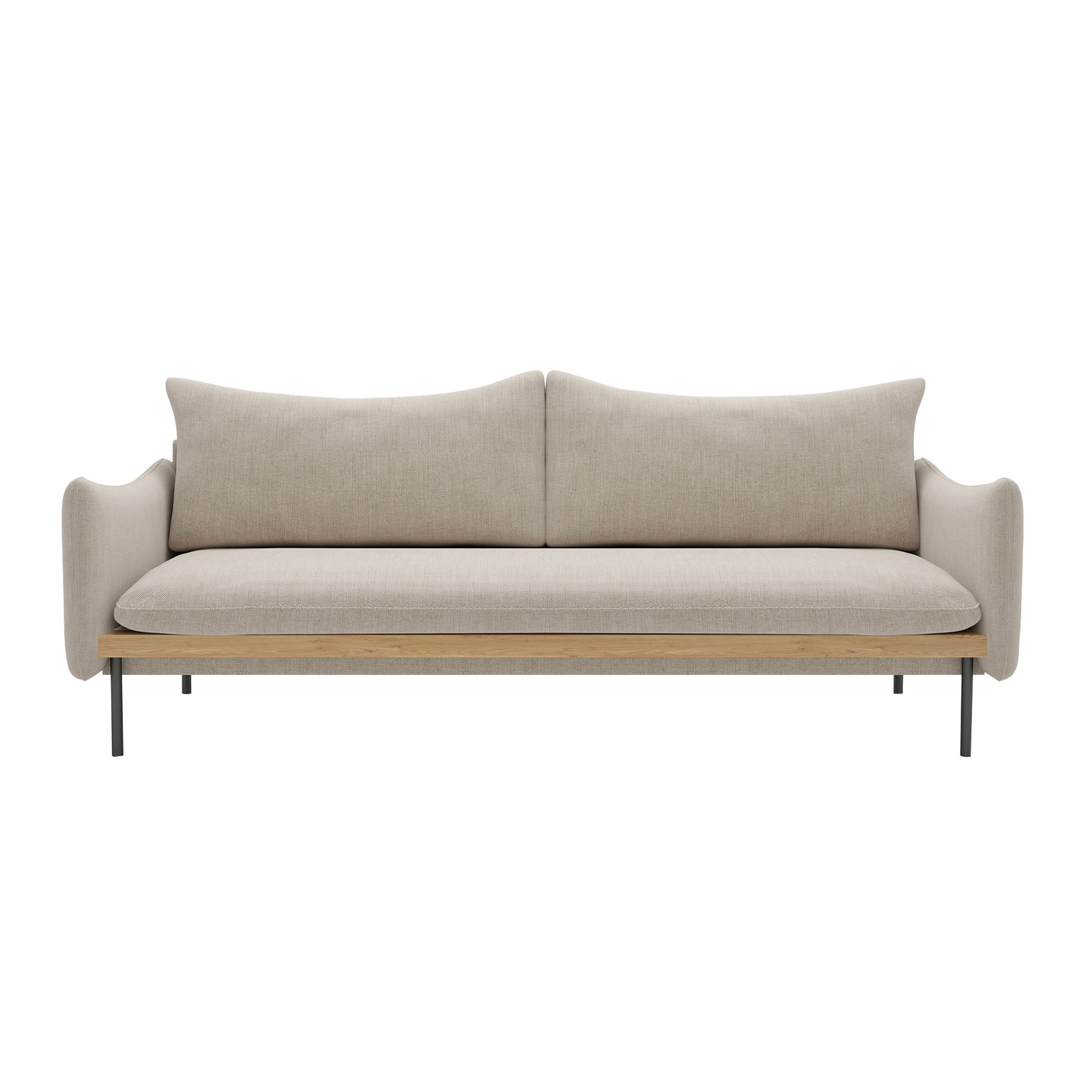 Sofa Large Double 2-3 Seater Couch Lounge Seating - Off White 2 Sizes