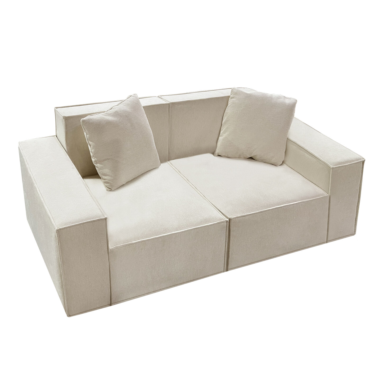 Modern 2-3 Seater Compression Sofa Living Room Cushion Seating