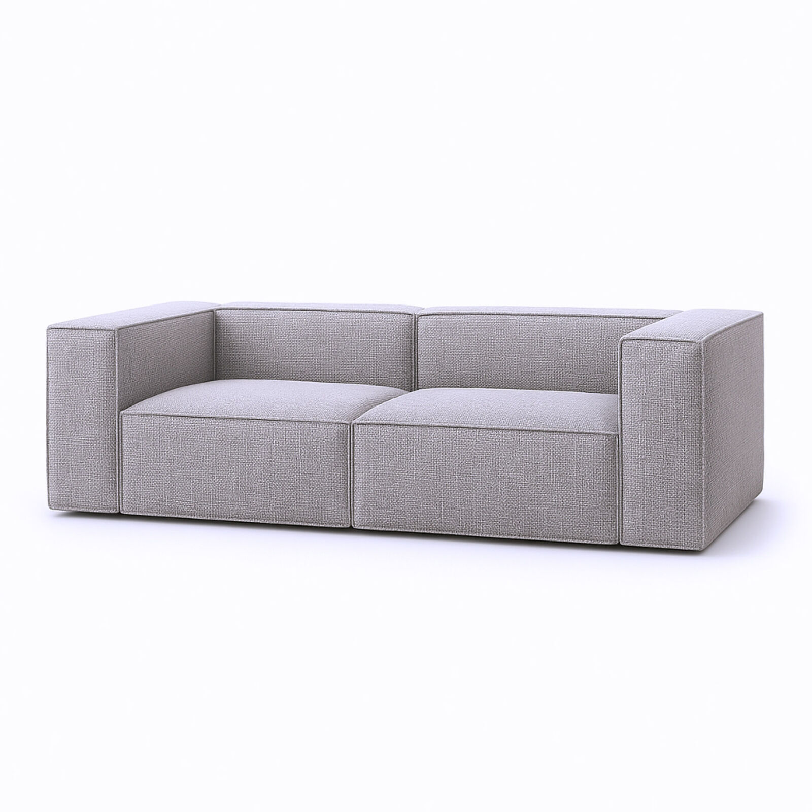 Modular Compression Sofa 2-Seater with High-Resilience Foam, No Assembly, Ideal for Living Room, Bedroom, Studio, Airbnb, Office & Creative Spaces
