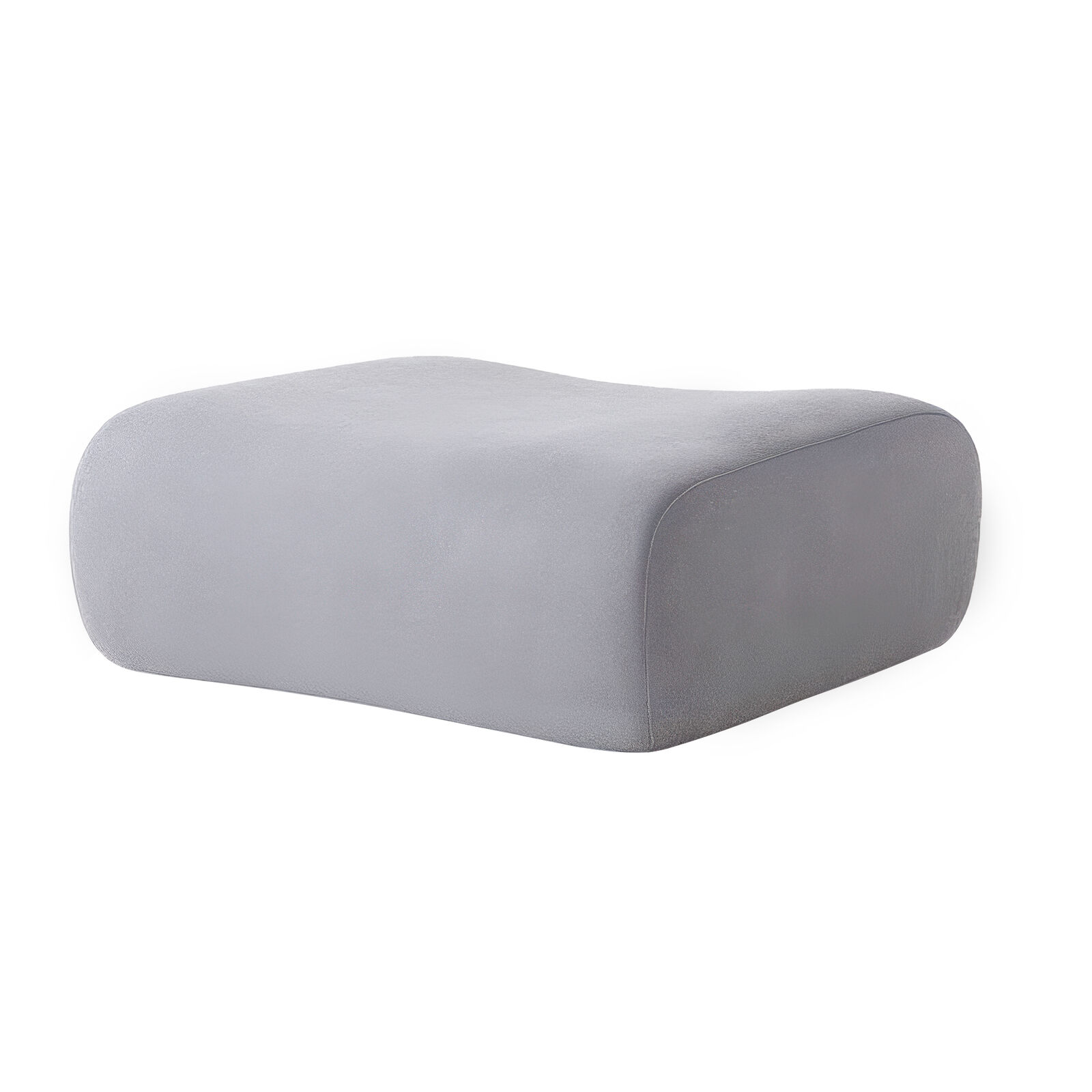 Ottoman Chair, 1PC Modular Sofa, Grey Accent Lounge Chair with Sofa Pad, Modern Ergonomic Chair, High-Resilience Foam, Sturdy and Durable Frame