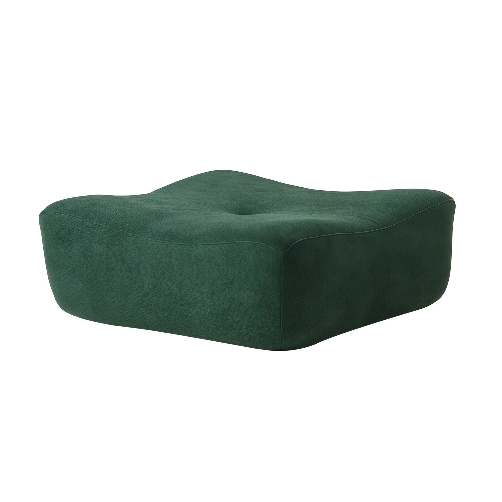 Lounge Ottoman Sofa, 1PC Modular Sofa Lounge Chair, Green Accent Chair, Stylish Footrest or Extra Seating, High-Density Foam Padding