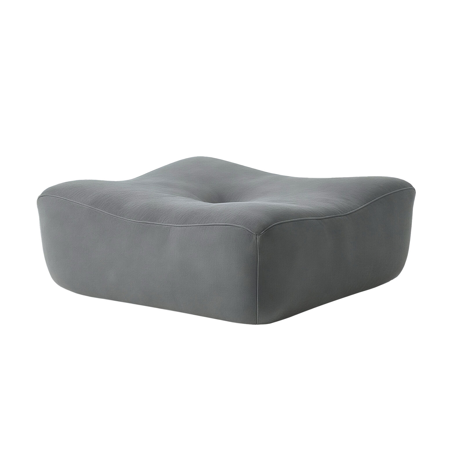 Lounge Ottoman Sofa, 1PC Modular Sofa Lounge Chair, Grey Accent Chair, Stylish Footrest or Extra Seating, High-Density Foam Padding