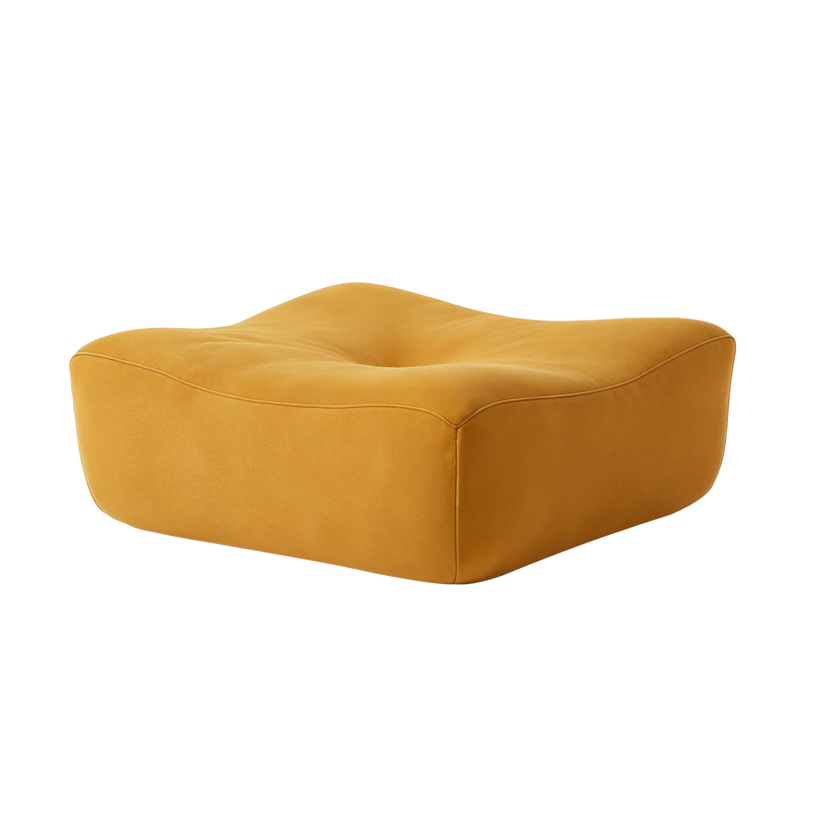 Lounge Ottoman Sofa, 1PC Modular Sofa Lounge Chair, Yellow Accent Chair, Stylish Footrest or Extra Seating, High-Density Foam Padding