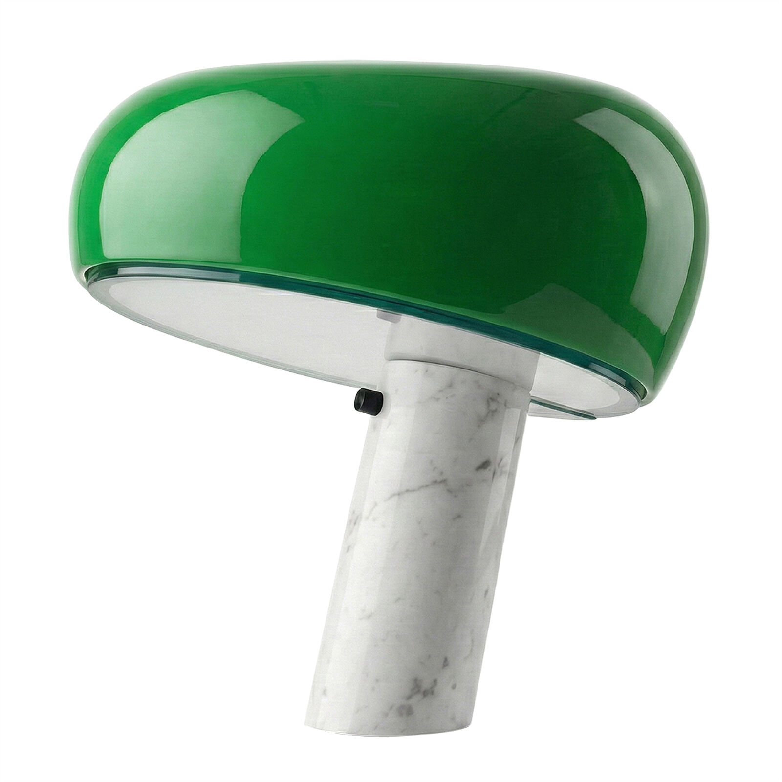 Replica Flos Snoopy Table Lamp,240V Glossy Green Dome Accent Bedside Lamp, SAA Certified Desk Light, Modern Design for Bedrooms, Living Rooms