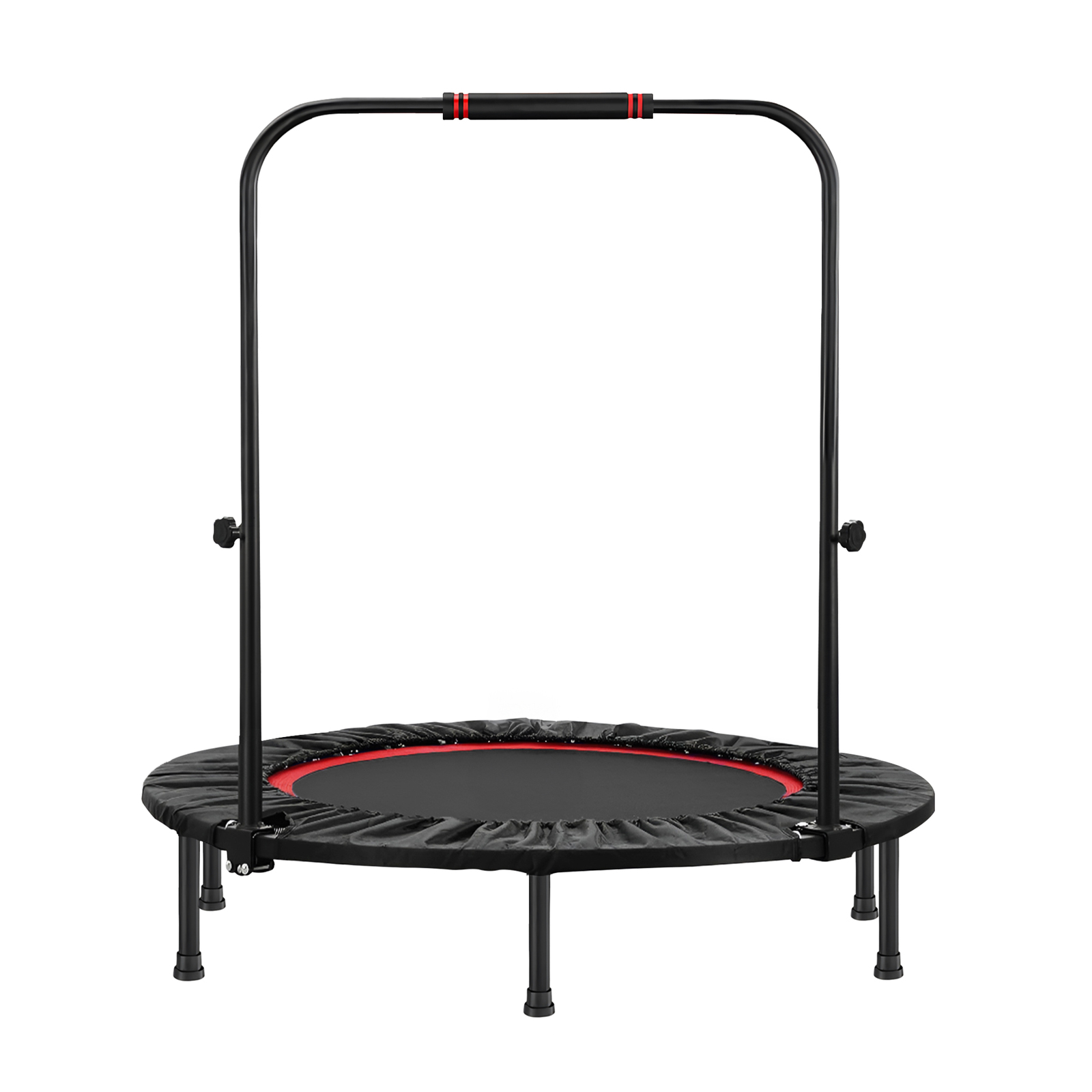 40"/48" Mini Trampoline with Handrail Foldable Fitness Trainer Rebounder