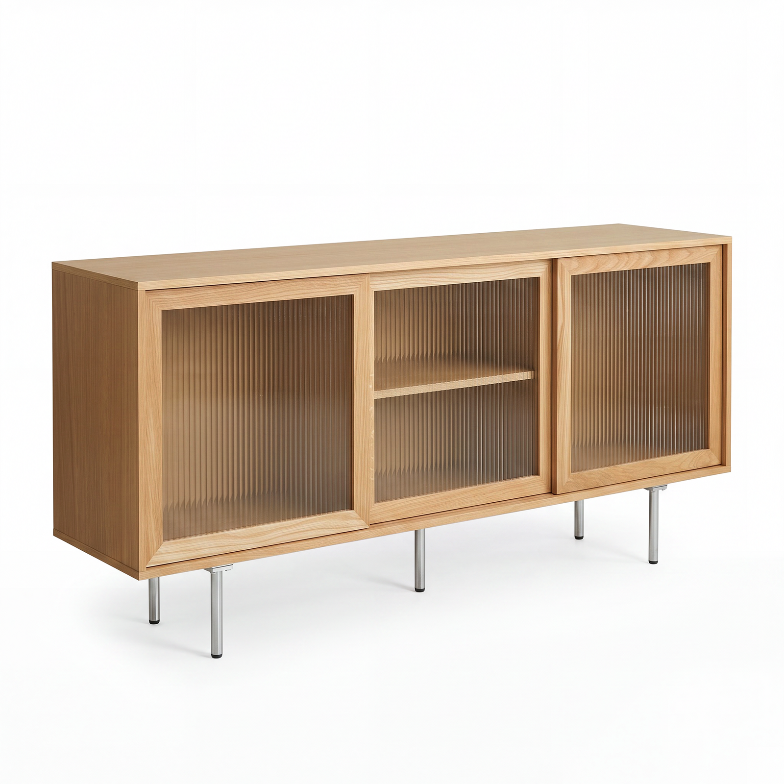 TV Cabinet Entertainment Unit Stand Storage Cupboard Display Shelves 160cm