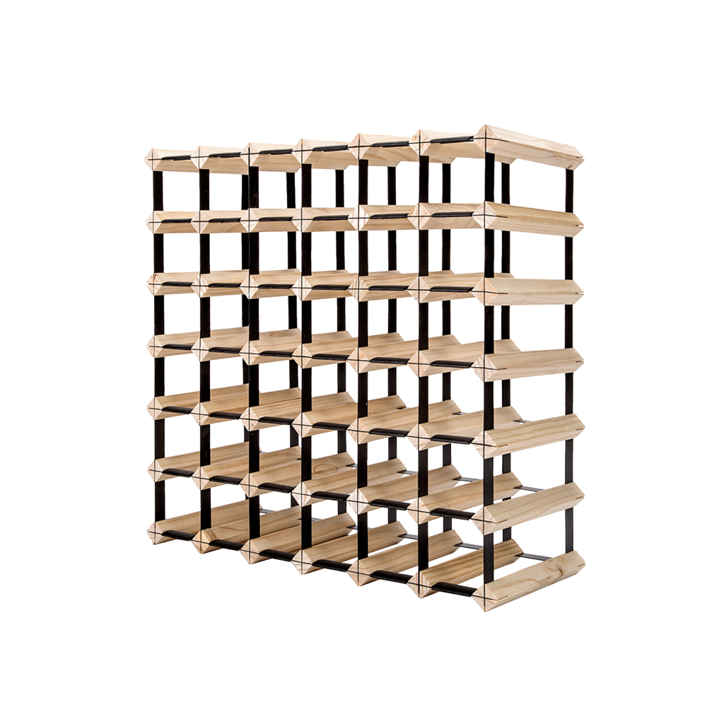 Glasshaus 42x Bottle Timber Wine Rack Wine Racks Wooden Storage System Cellar Organiser  