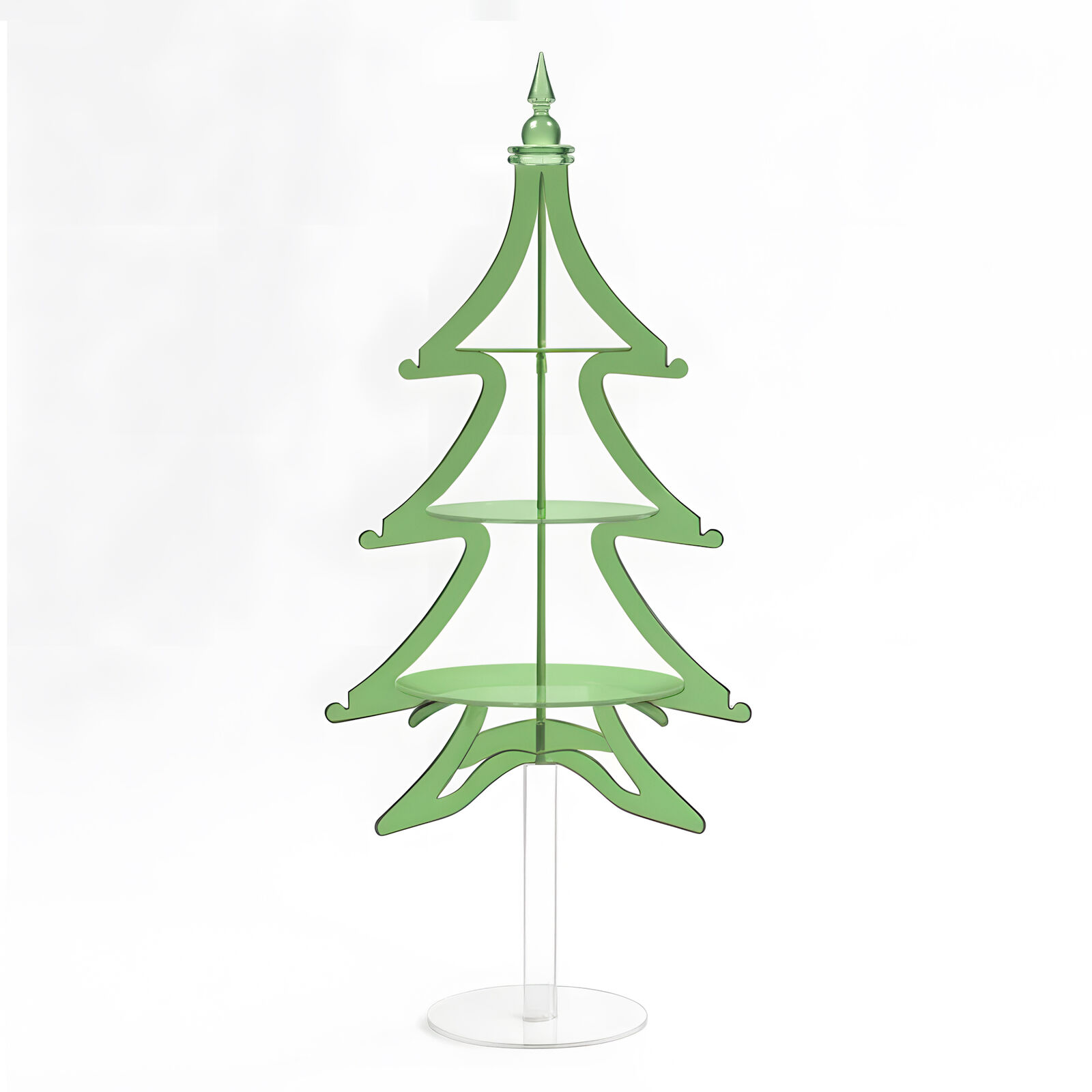 Green Christmas Acrylic Large Tree Dessert Stand, 3-Tier Acrylic Cupcake & Cake Holder, 180cm Festive Party Display & Easy Assembly Tower Tree